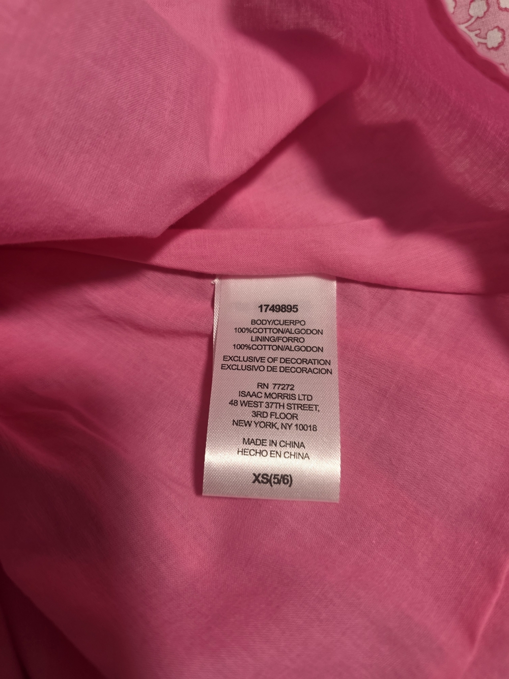 French Connection Girls' 5/6 Pink Ruffle-Trimmed Cotton Sundress for Girls - NWT - Picture 10 of 13